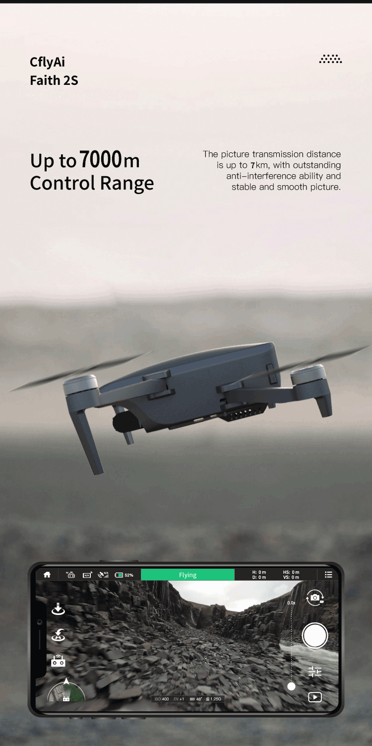 C-FLY Faith 2S Drone Professional 4K HD Camera 3-Axis Gimbal Foldable RC Quadcopter 35min Flight 7KM CFL Faith 2 Upgrade Version