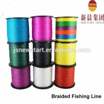 Floating line polyethylene material braided fishing line