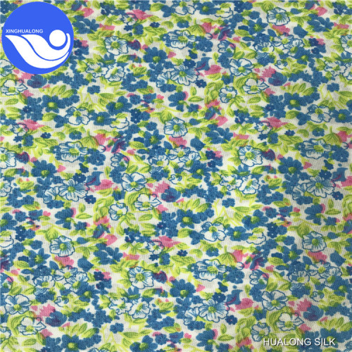 100% polyester print mini matte stof