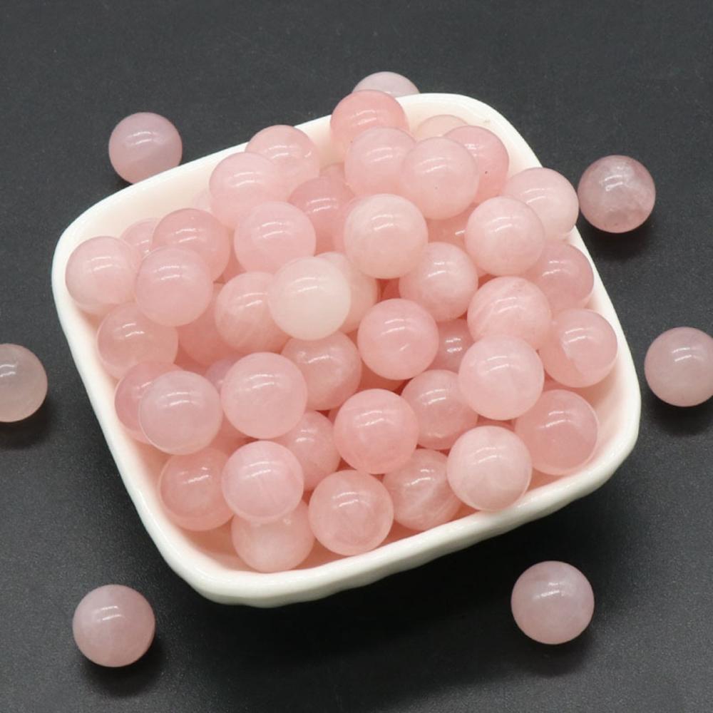 Rose Quartz 8 mm Boules de pierre Décoration des perles de cristal rondes