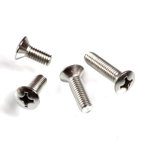 Stainless steel Cross raised countersunk head screws DIN966