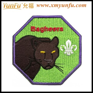 High Quality Custom Custom Animal Badges Embroidery