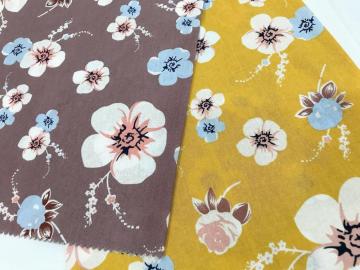 Comfortable And Cool Cotton Linen Printed Fabric