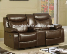 YR0070 Italy leather recliner sofa,heated leather sofa,recliner sofa with console