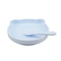 Grey Bear-shaped Silicone Baby Bowl