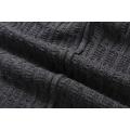 Men's Knitted Cable-Chain Buttoned Shawl Hoodie