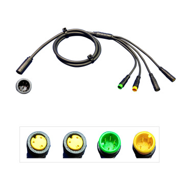 Electric bicycle waterproof cable one to four