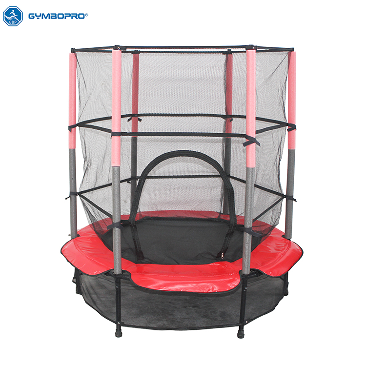 Taman permainan kecil bersaiz kecil trampolin mini profesional dengan jaring dalaman