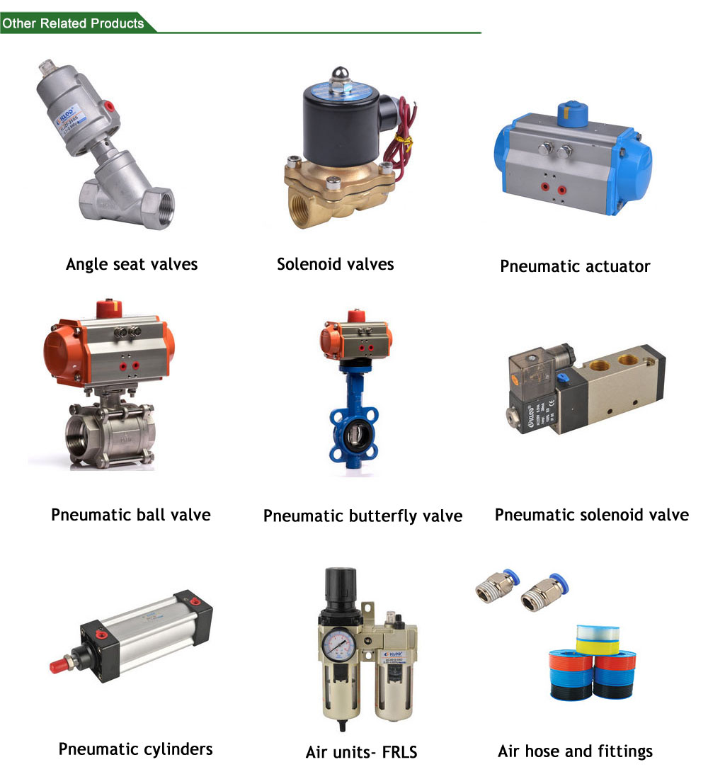 Q611F-16P-DN15 series half inch stainless steel pneumatic ball valve