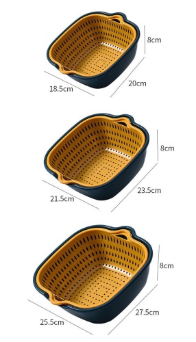 6 pezzi set di cesti drenanti da cucina