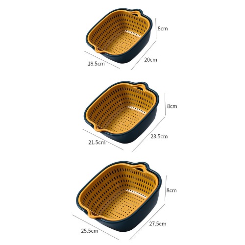 6pcs kitchen draining basket set