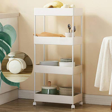 Metal Utility Kitchen Beauty Bathroom Rack with Wheels