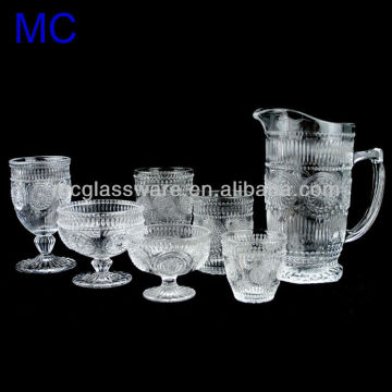 pressed glass sets
