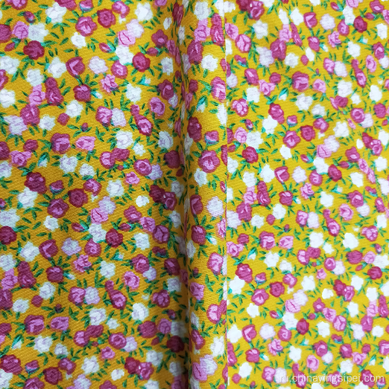 Заводские готовые товары маленькие цветочные милые дизайны хлопковые твиль ткань