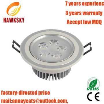 factory price 5w led downlight
