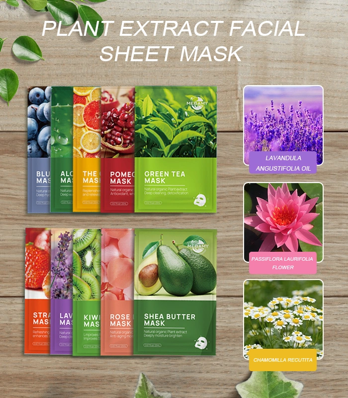 Wholesale Silk Facial Mask 10 Sheets Set for Skin Beauty Facial Sheet Mask