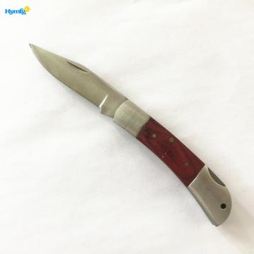 Coltello pieghevole mini tasca in legno