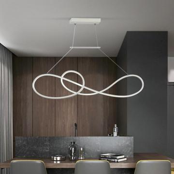 INSHINE Black Metal Strip Pendant Light