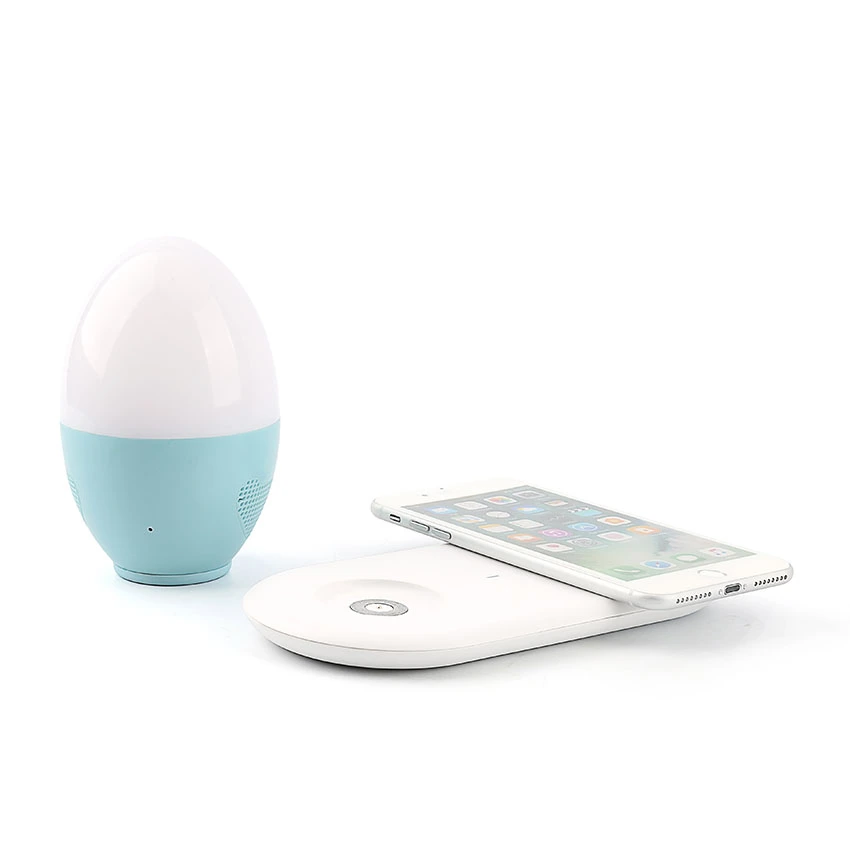 Hot Sales Wireless Charger Lamp and Bluetooth Speaker