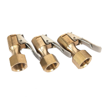 Universal Best Tire Brass Air Tyre Inflator Chuck with Clip Adapter