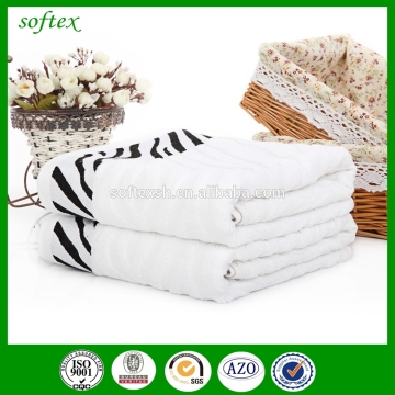 Animal zebra Jacquard Bath Towels,bamboo jacquard bath towel