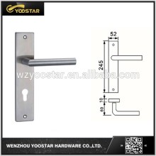 stainless steel door handle with panel