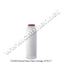 Pleated filter cartridge / home use water filter cartridge