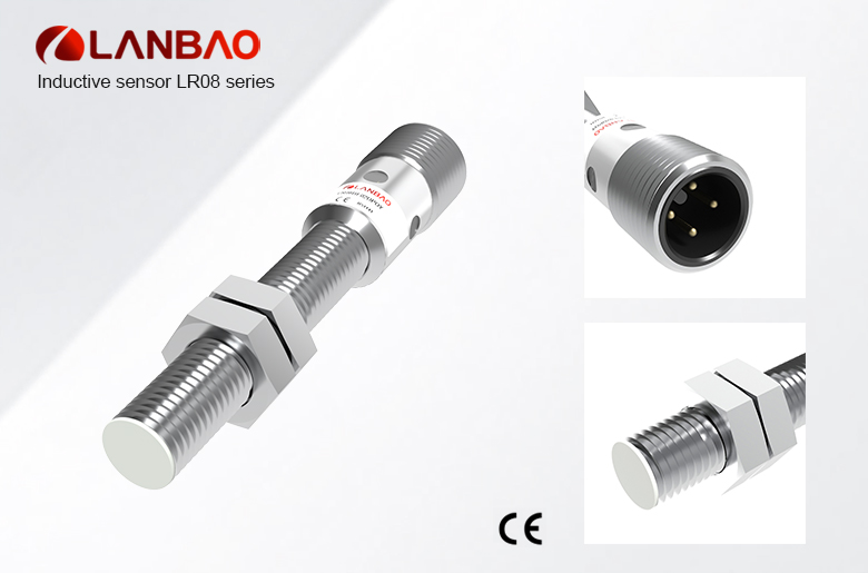 Lanbao M8 Long Distance Metal Housing Proximity Switch Dc 3 Wires Inductive Sensor Sensing Distance