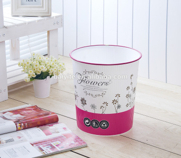 plastic dustbin,cartoon dustbin,colourful mini dustbin,homeware