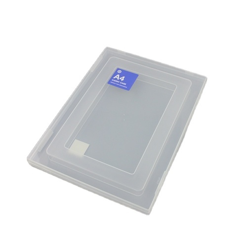 A4 Document Tray Hard Cover Plastic File Case