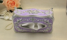 Retro Wooden Carving Tissue Box