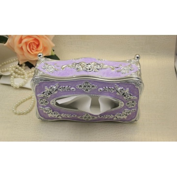 Retro Wooden Carving Tissue Box