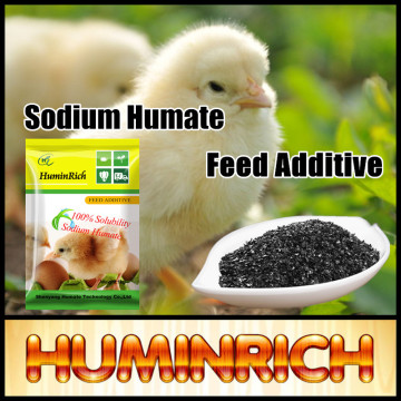 Huminrich Water Soluble Animal Feed Additive Sh9017-3 Sodium Humate Shniy Flakes