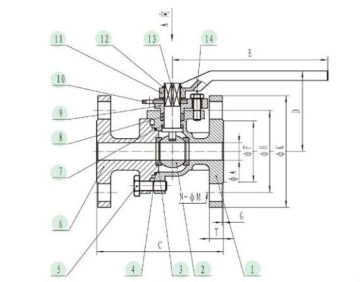 2PC FLANGED BALL VALVE (ANSI) SS316 FULL PORT