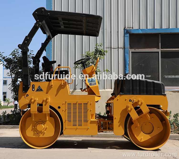 3 Ton Tandem Drum Mini Asphalt Roller for Sale (FYL-203H)