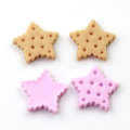 20mm Popular Mini cabujón de resina en forma de estrella para encantos de decoración artesanales hechos a mano juguete para niños DIY espaciador de decoración de carcasa de teléfono