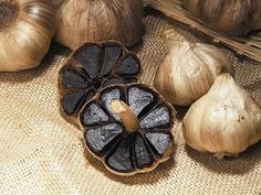 The Carefully select whole black garlic