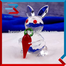 Small Crystal Rabbit Figurines Animals Collection for Table Decoration