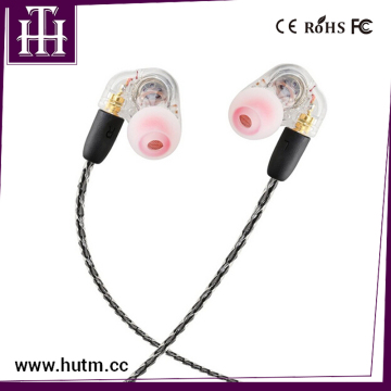 Mini transparent detachable cable sport earphones bluetooth stereo headset