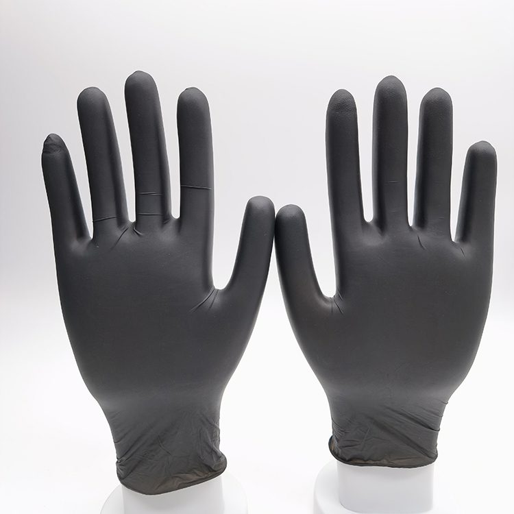 Guanti di nitrile di fornitura di fabbrica Blu guanti sottili da 100 pezzi da cucina solida