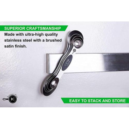 Magnetic stainless steel Measuring Spoons Set