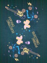 Flocking heat transfer paper with glitter