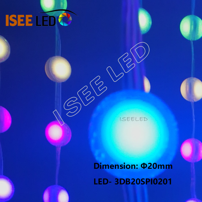 DC12V 20mm 3D LED Ball String Light