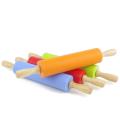 Silikon Rolling Pin Wood Handtag