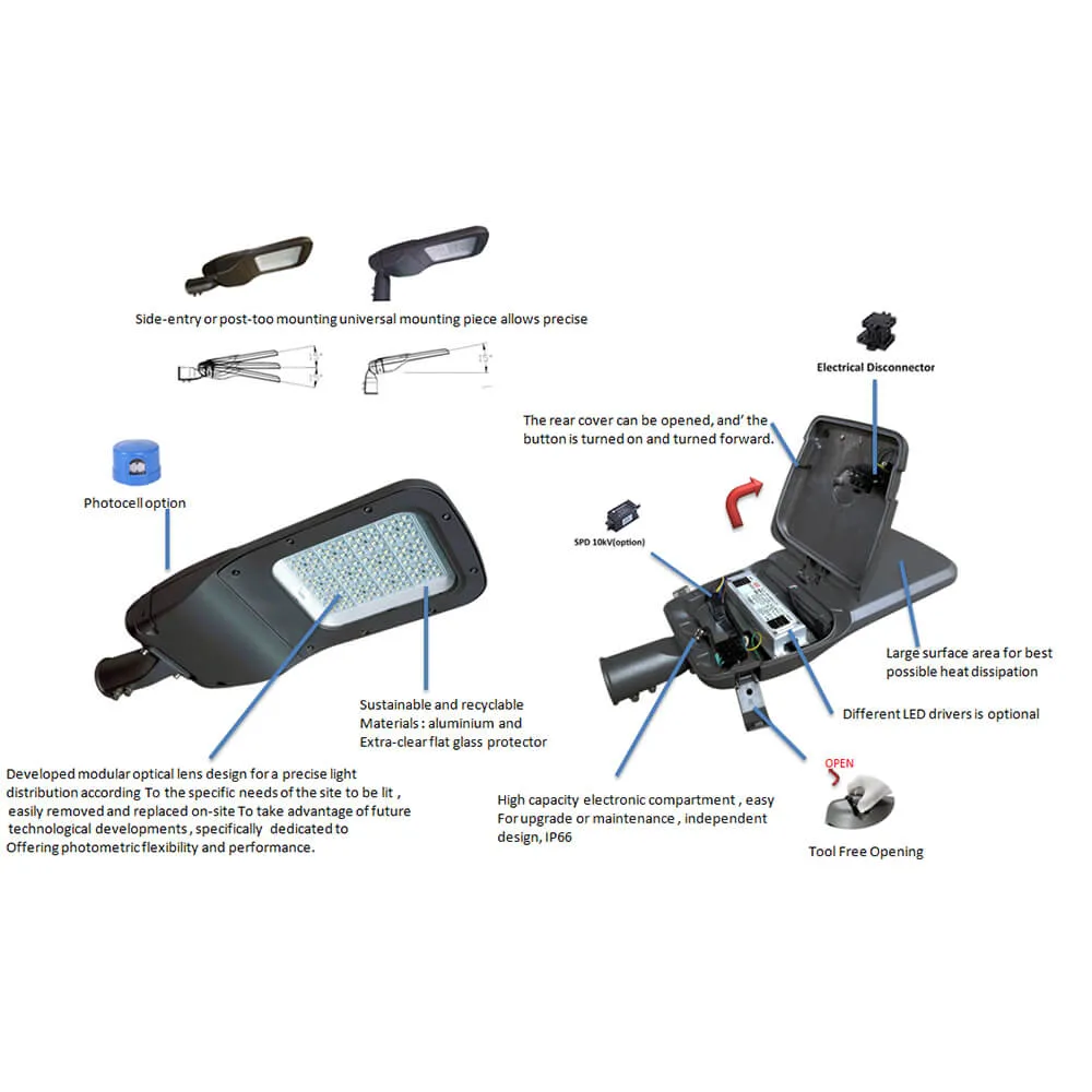 LED Street Light Shell Mlt-Slh-FM-II