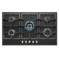 Quemador 5 de vidrio negro Smeg Hob