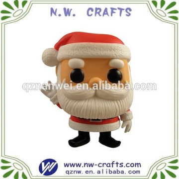 Cute christmas santa claus resin statue gift