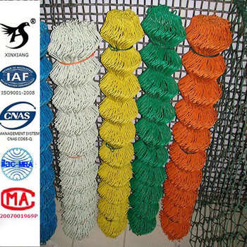 plastic chain link fence / plastic coated chain link fence
