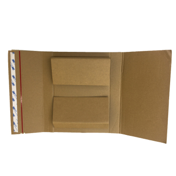 Custom Size Vinyl Record Mailer with Logo Printing - Fluted Corrugated Carton 12'' LP Protector