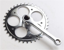 Single Disk Chainwheel and Crank Without Chain Cover